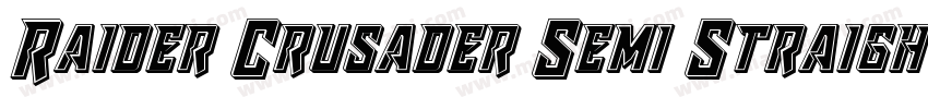 Raider Crusader Semi Straigh字体转换
